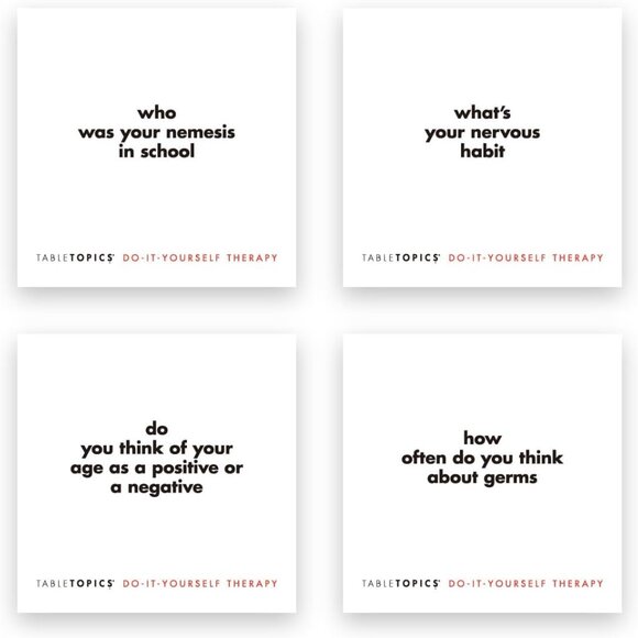 TableTopics Do-It-Yourself Therapy Question Card Game - Picture 4 of 4